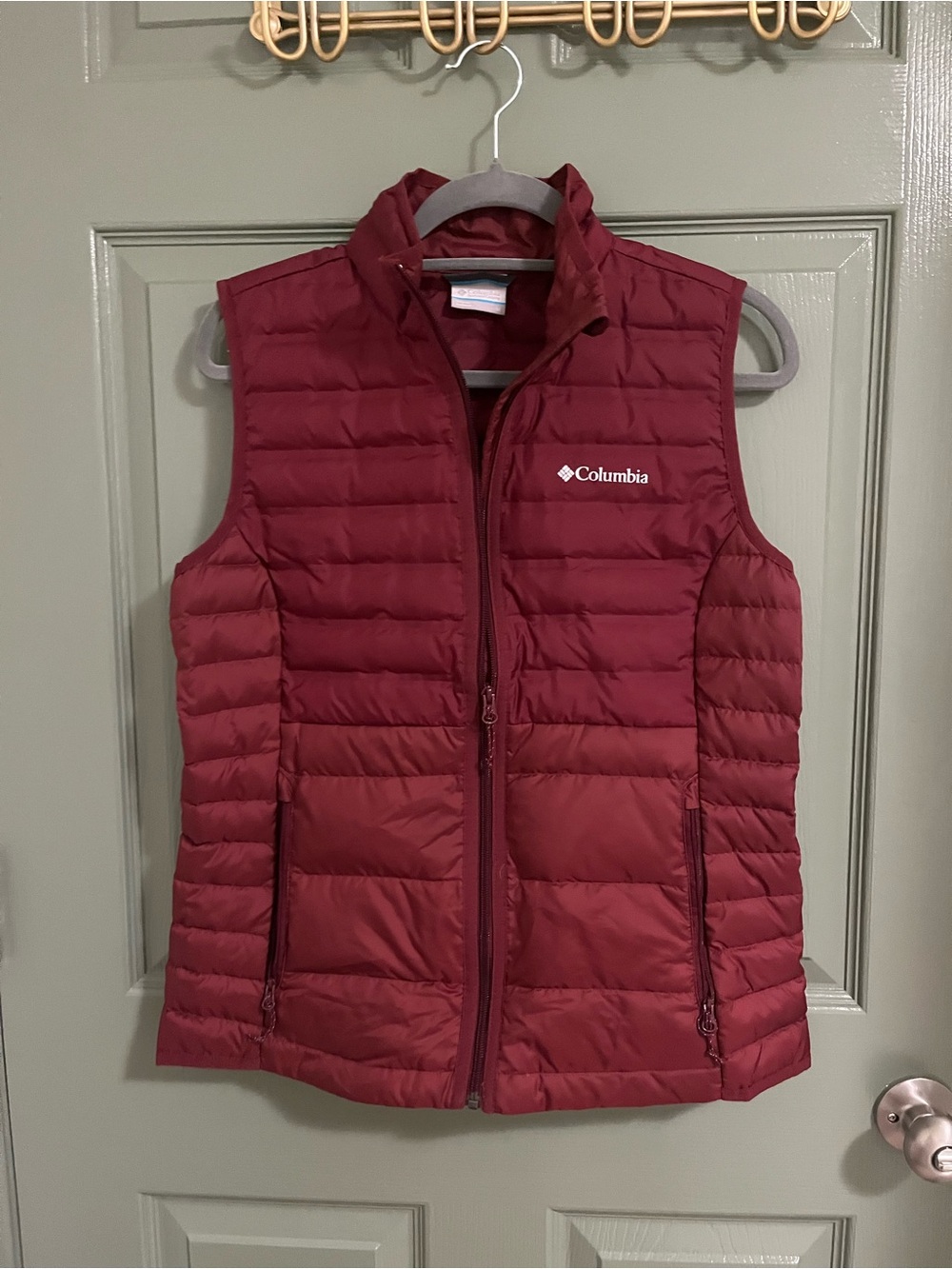 Columbia Burgundy Quilted Vest